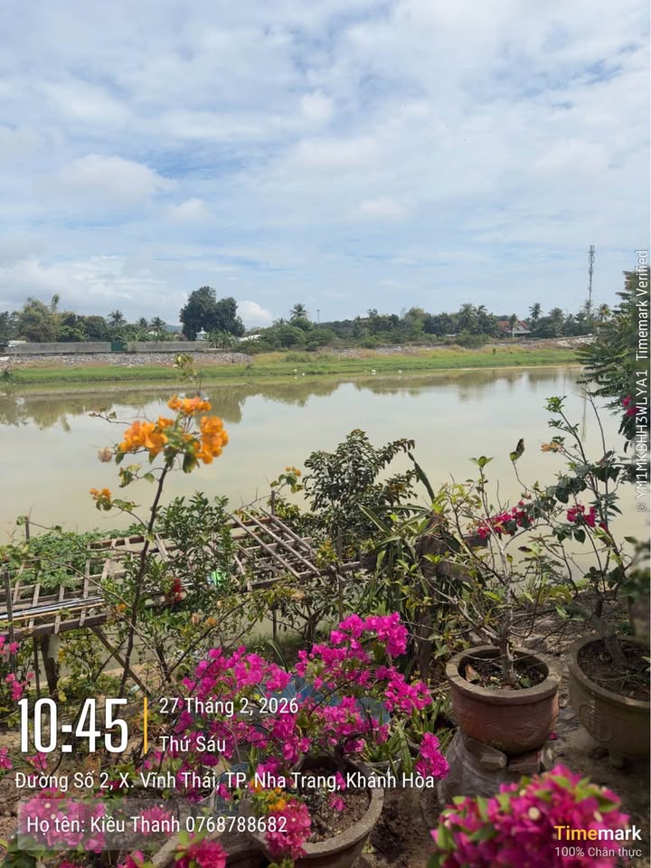 Đất nền mặt tiền sông 1500m² - Vĩnh Thái, Nha Trang - Giá 6.5 tỷ