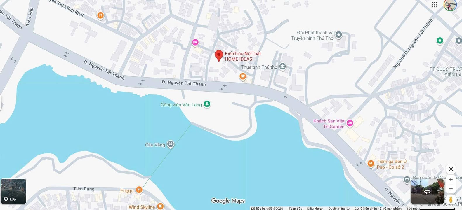 Cho thuê đất 100m² mặt tiền Nguyễn Thị Minh Khai, Việt Trì - Giá 50 triệu/năm