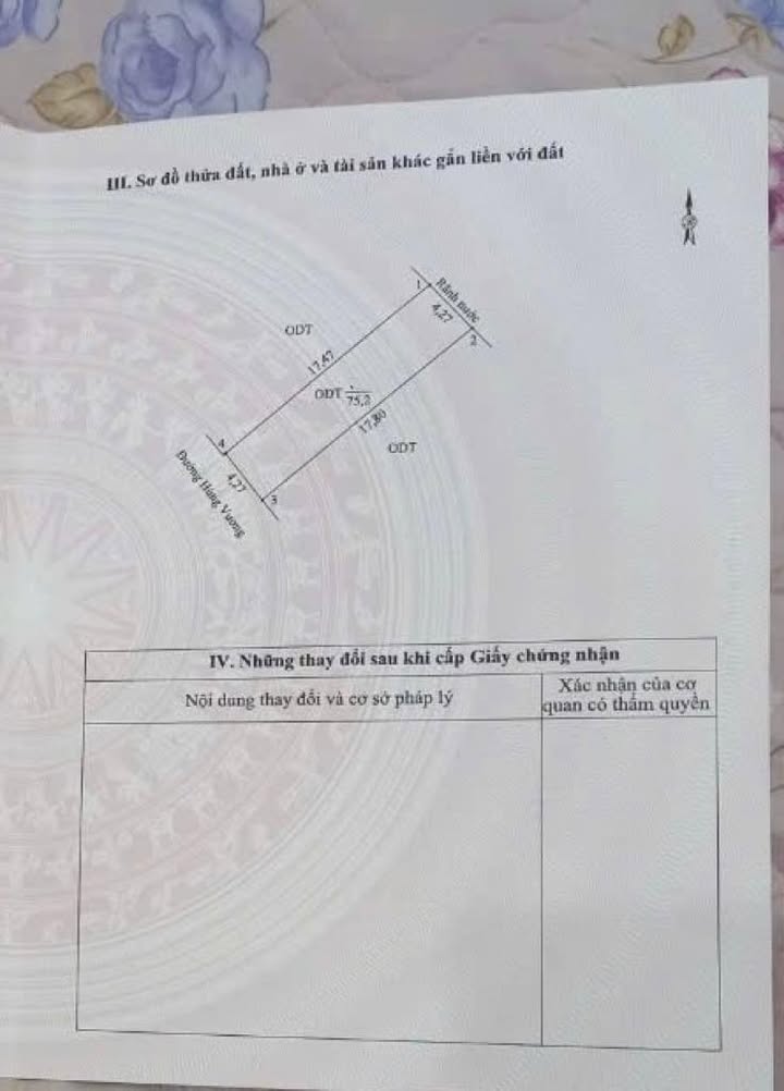 Đất nền Đại lộ Hùng Vương, Việt Trì 75.2m² - Sổ đỏ chính chủ