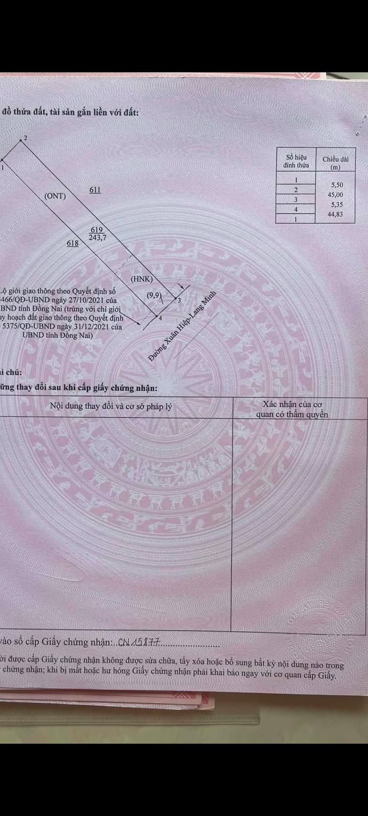 Đất nền Xuân Hiệp, Xuân Lộc 247m² - Đất thổ cư 100%, sổ đỏ riêng!