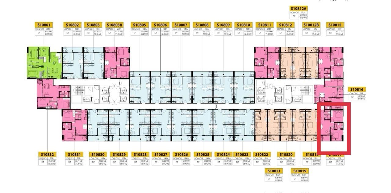 Căn hộ SPANA Tower Đà Nẵng 71m² - View đẹp