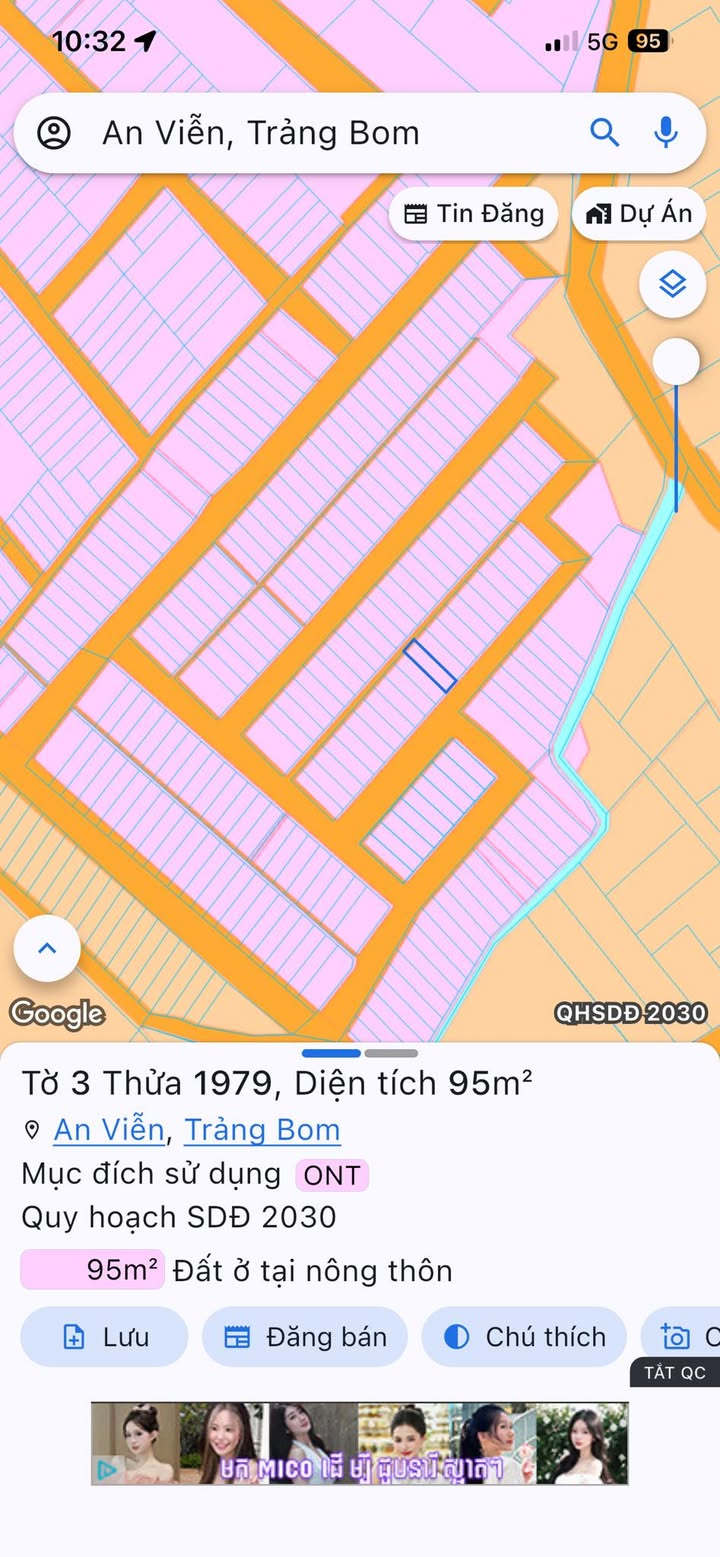 Đất nền An Viễn Trảng Bom 95m² - Sổ đỏ chính chủ, 8xx triệu!