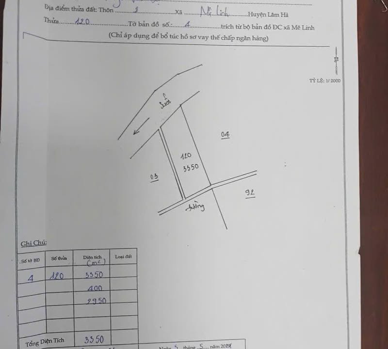 Đất Nền Lâm Hà 3500m² Full Thổ Cư - Sổ Đỏ Sẵn Sàng, Giá Chỉ 5.2 Tỷ