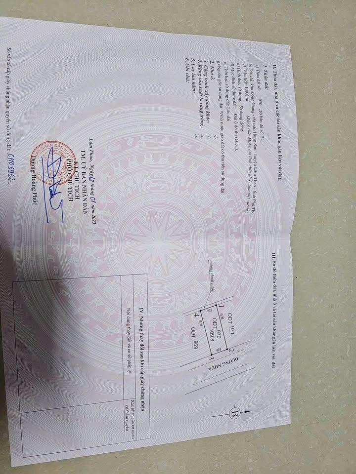 Đất nền 109.8m² Khu Đồng Giang Lâm Thao - Sổ đỏ sẵn sàng, tiềm năng tăng giá!