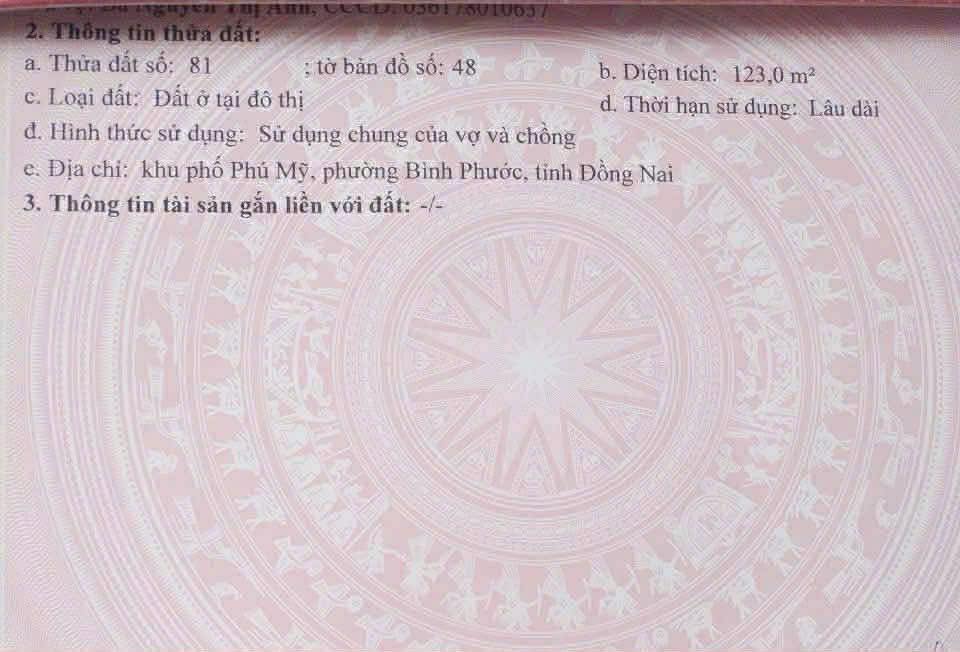 Đất nền Đồng Phú, Bình Phước 126m² - Sổ đỏ chính chủ, tiềm năng tăng giá