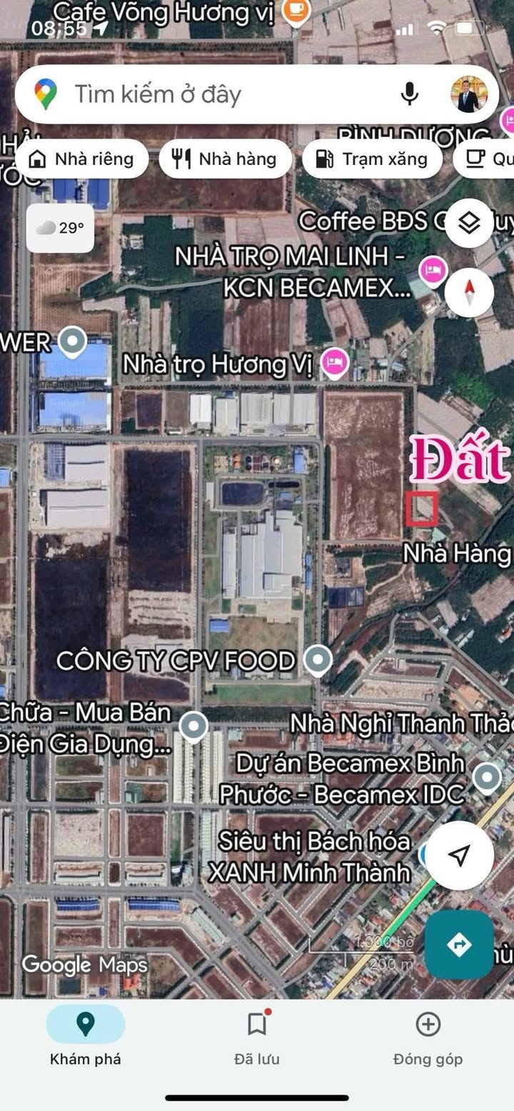 Đất nền Chơn Thành 200m² - Sổ đỏ sẵn, đường 29 sắp lên nhựa, giá chỉ 5xx triệu