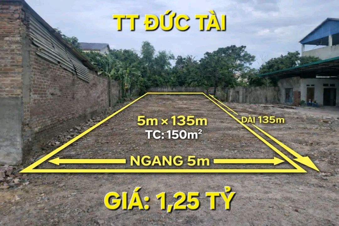 Đất Nền Đức Tài 150m² Sổ Thổ Cư - Giá Đầu Tư 1.25 Tỷ