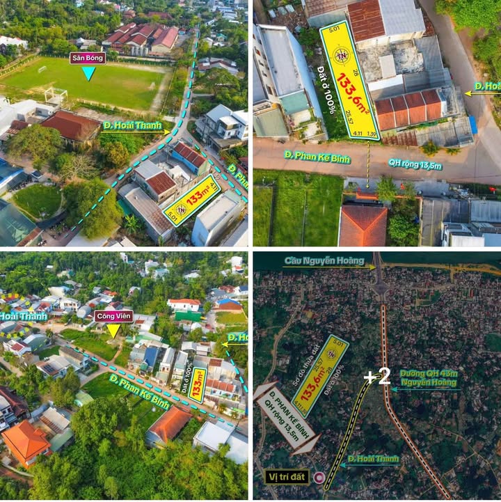 Đất nền Phan Kế Bính, Huế 133.6m² - Sổ đỏ chính chủ