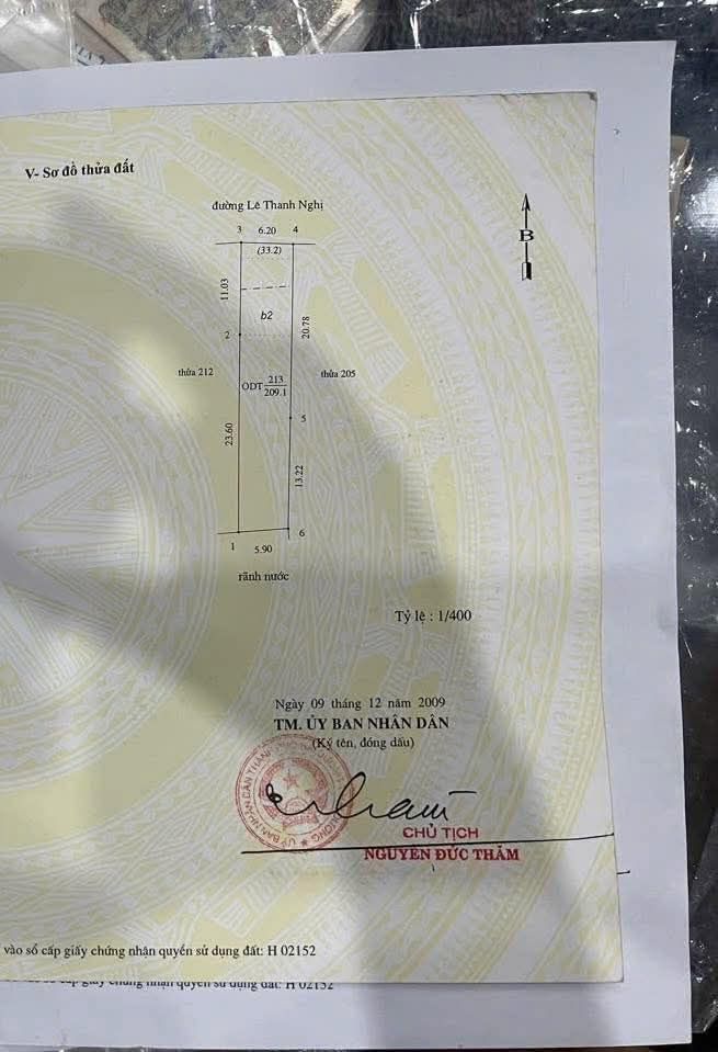 Mặt Tiền Lê Thanh Nghị, TP. Hải Dương - 209m² Tặng Nhà, Giá 11 Tỷ