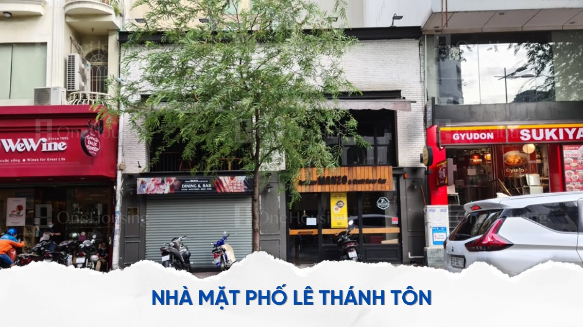 Cho thuê nhà mặt tiền Lê Thánh Tôn Q1 99m² - Vị trí kinh doanh đắc địa