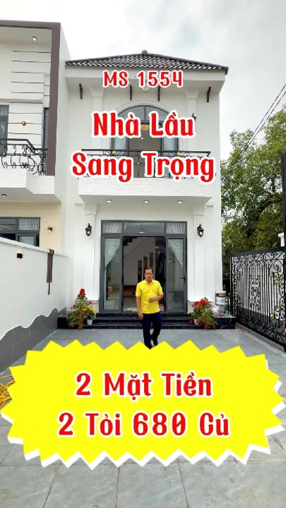 Nhà phố 2 mặt tiền Tây Ninh 123m² giá 2.68 tỷ - Mặt tiền kinh doanh đắc địa!
