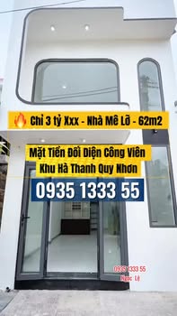 Nhà Mặt Tiền Công Viên Hà Thanh 62m² - Giá 3 Tỷ, Sẵn Sàng Ở Ngay!