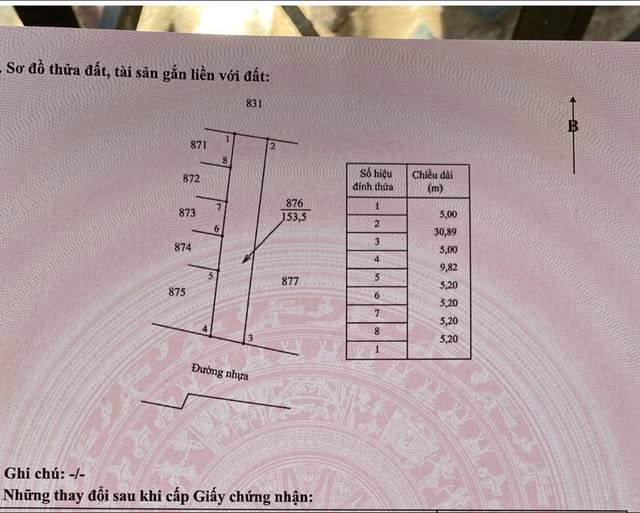 Đất Vàng Xã Đá Bạc, Châu Đức: 155m² Đường Nhựa 8m - Giá 498 Triệu