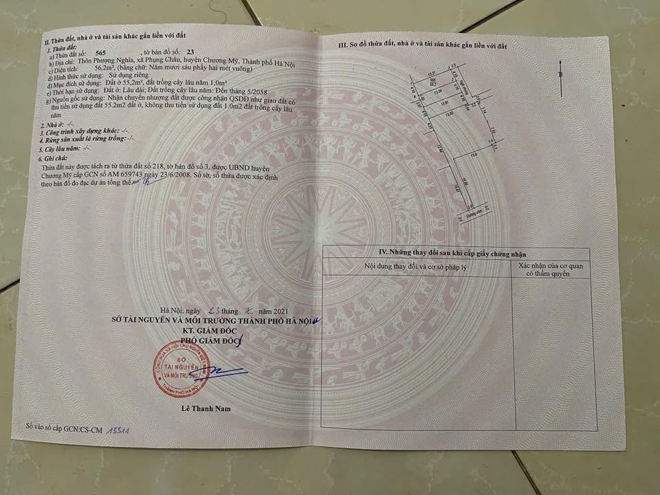 Đất nền Chương Mỹ 56m² nhỉnh 3 tỷ - Sổ đỏ chính chủ!