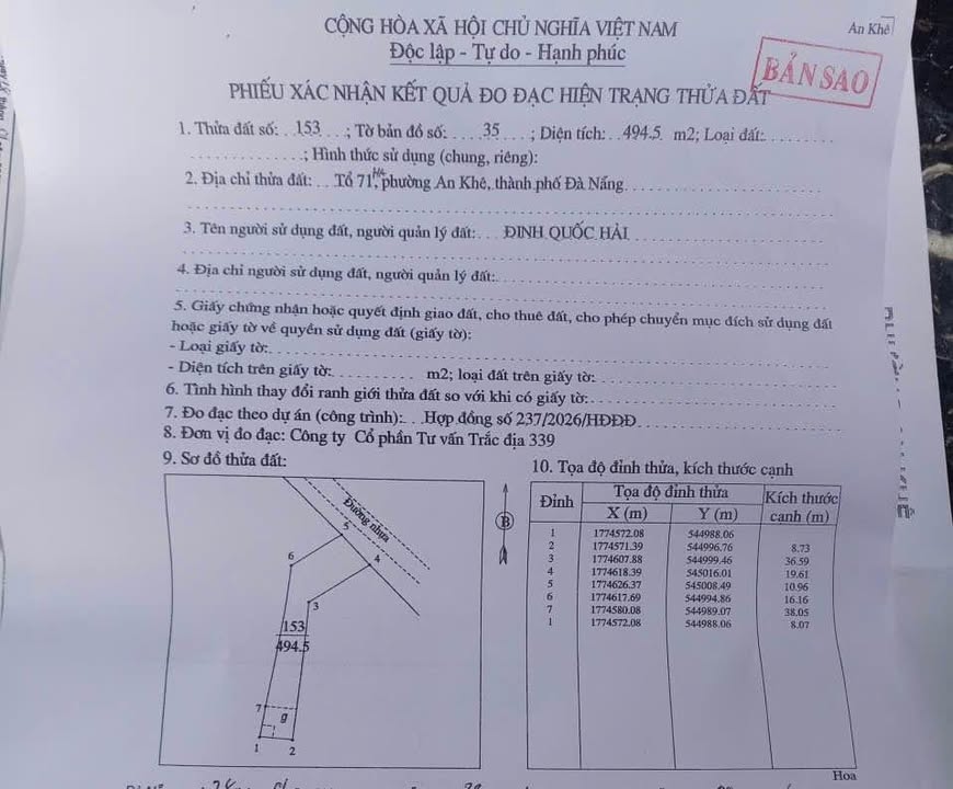 Bán đất mặt tiền Nhơn Hòa 10 Quế Sơn 500m² giá 1 tỷ - Sổ đỏ sẵn