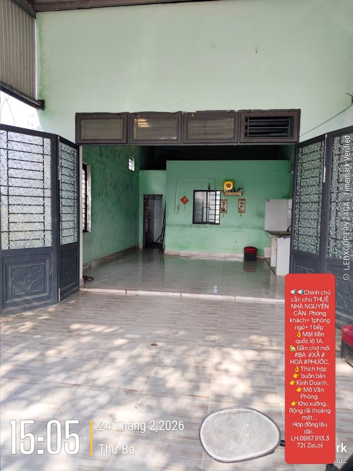 Nhà nguyên căn Quốc lộ 1A Hòa Phước - Mặt tiền kinh doanh đắc địa!