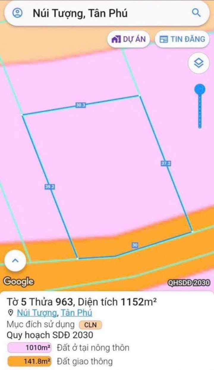 Đất nền Núi Tượng Tân Phú 1200m² - Sổ đỏ chính chủ, xây dựng tự do