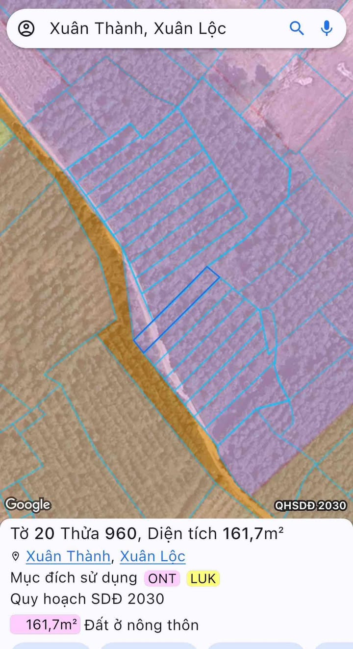 Đất nền Xuân Thành Xuân Lộc 161m² - Sổ đỏ chính chủ, tiềm năng tăng giá!