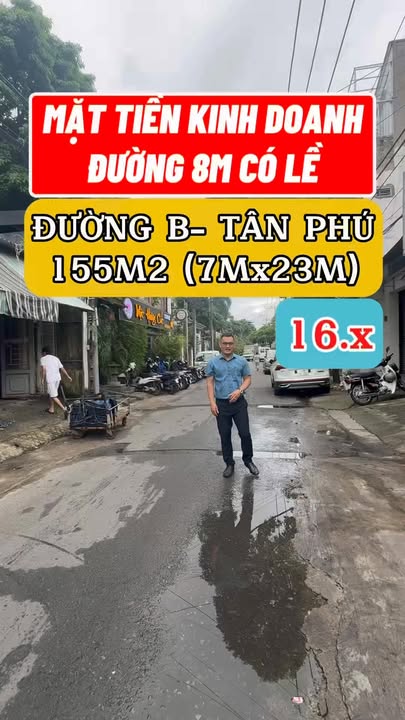 Nhà phố Tân Phú 161m2 đường B - Mặt tiền kinh doanh