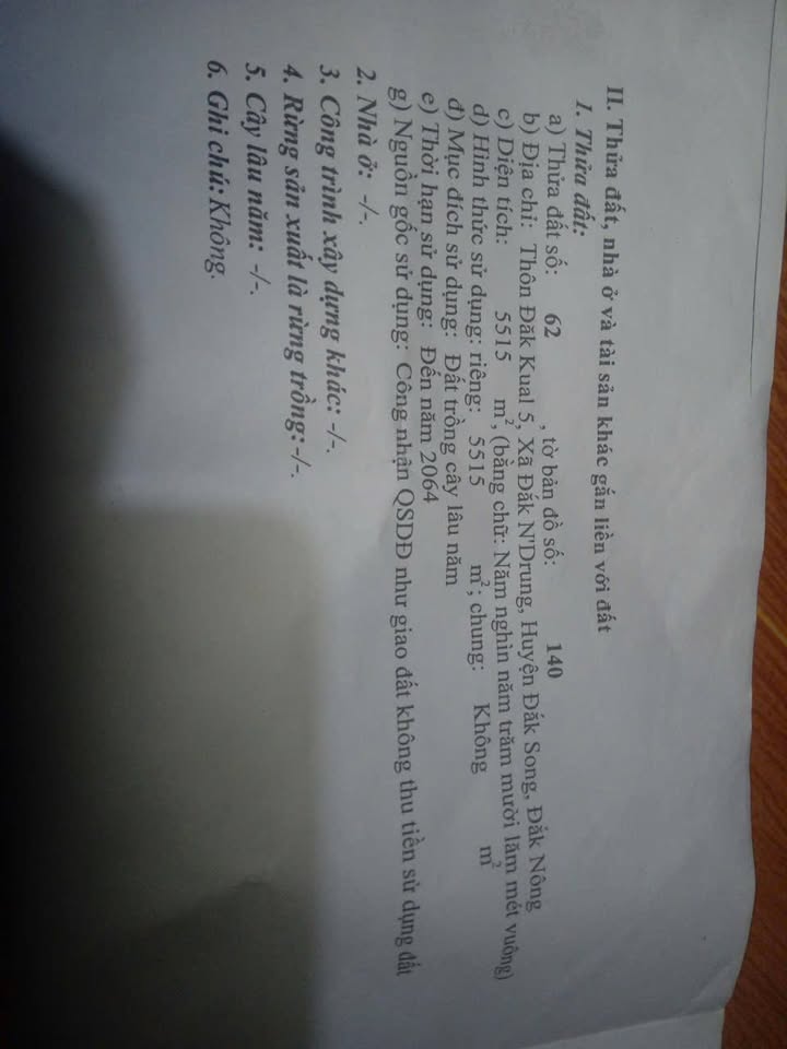 Đất nền Đắk Nông 1980m² - Sổ đỏ chính chủ, giá tốt!