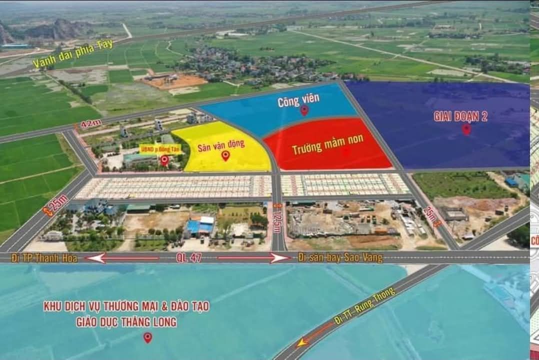 Đất nền MB5303 Đông Tân TP Thanh Hóa 107.5m² - Sổ đỏ chính chủ