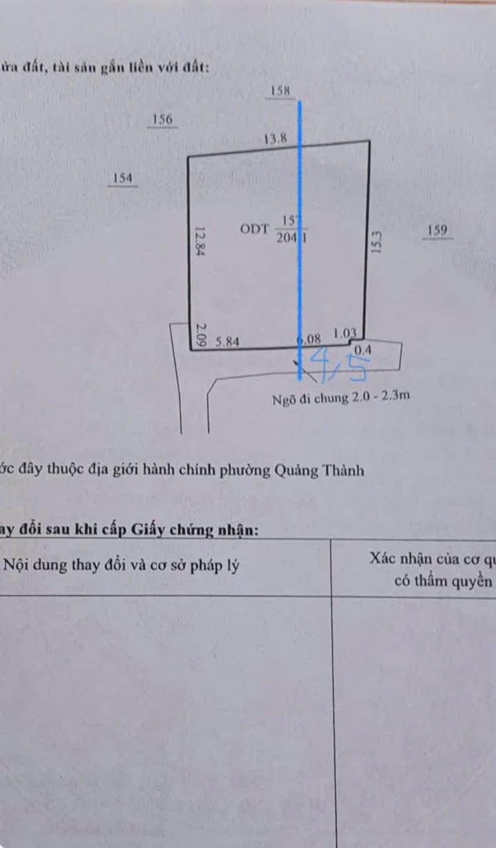 Đất nền 70m² nở hậu, hướng Nam tại Ngõ Đặng Tiến Đông, Thanh Hóa - Giá 1.6 tỷ