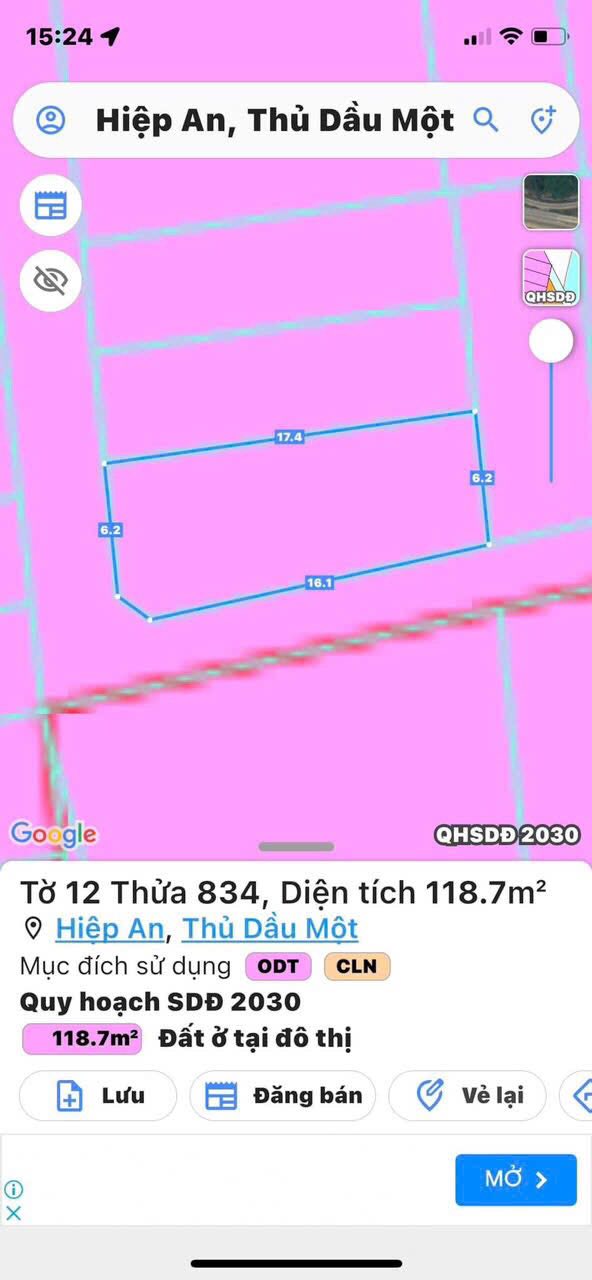 Đất nền Thủ Dầu Một 118m² giá từ 1 tỷ - Sổ đỏ chính chủ, lô góc đẹp!