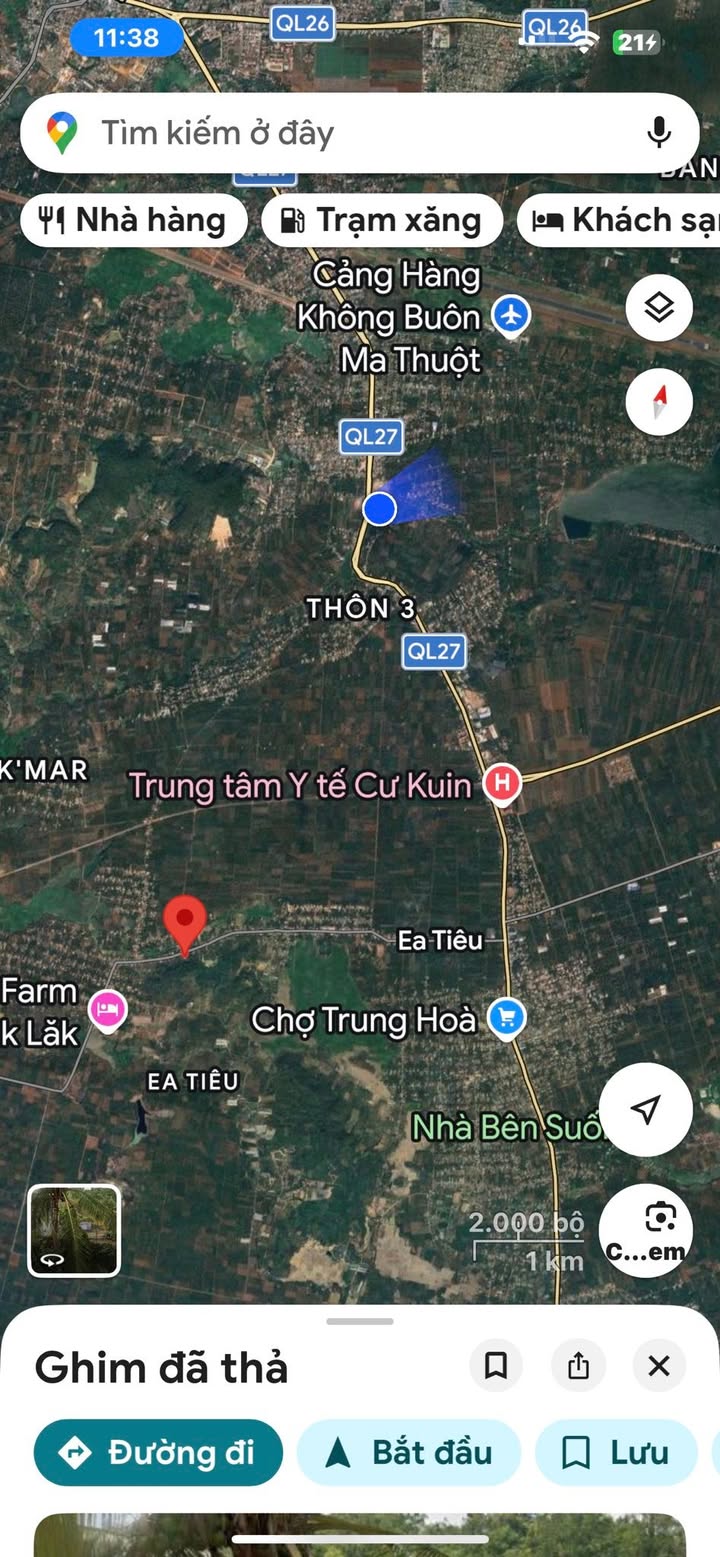 Đất Nền Liền Kề Ea Tiêu - 200m² Mặt Tiền Đường Chính, Giá 950 Triệu