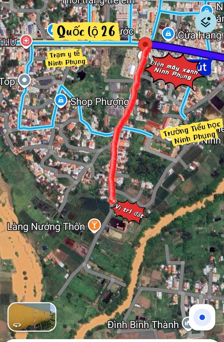 Đất nền Ninh Hòa 300m² Quốc lộ 26 - Sổ đỏ chính chủ, giá tốt!