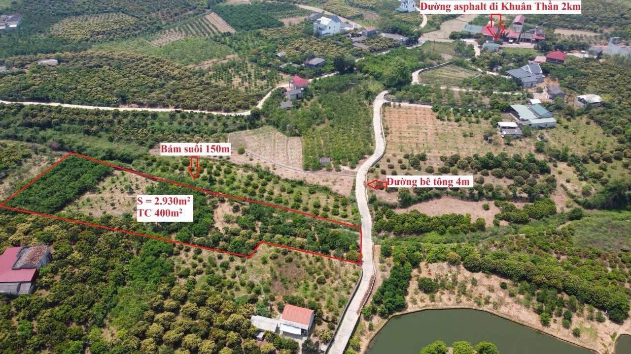 Đất vườn Kiên Lao, Chũ 3055m² - Sổ đỏ sẵn sàng!