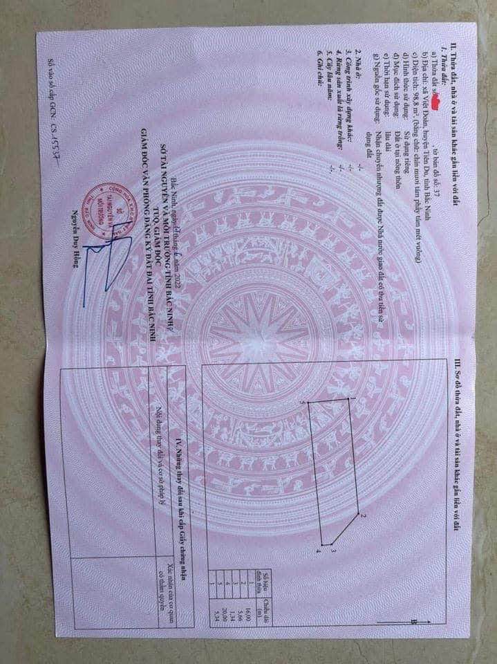 Đất nền Lô Góc Tiên Du 98.84m² - Tiềm năng tăng giá vượt trội!