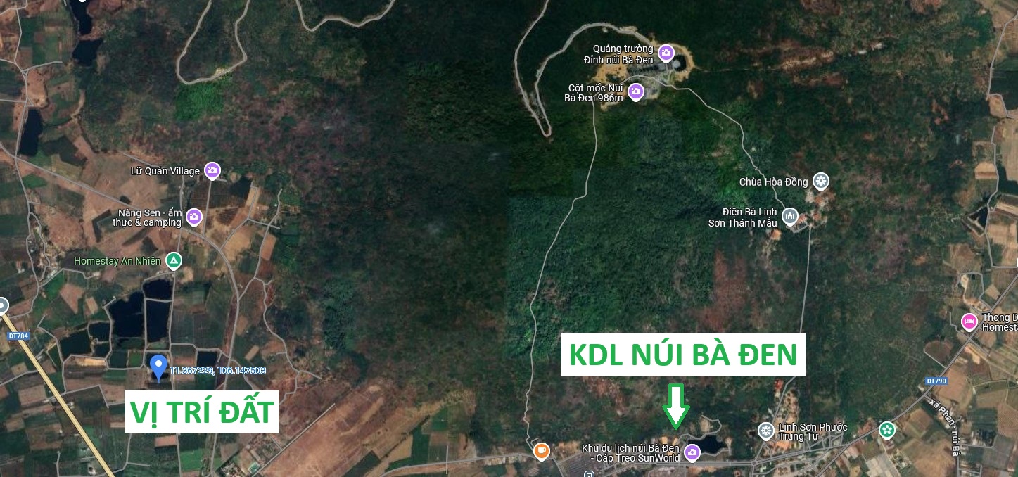 Đất Vườn 5344m² View Núi Bà Đen - Sổ Hồng Chính Chủ, Giá Tốt