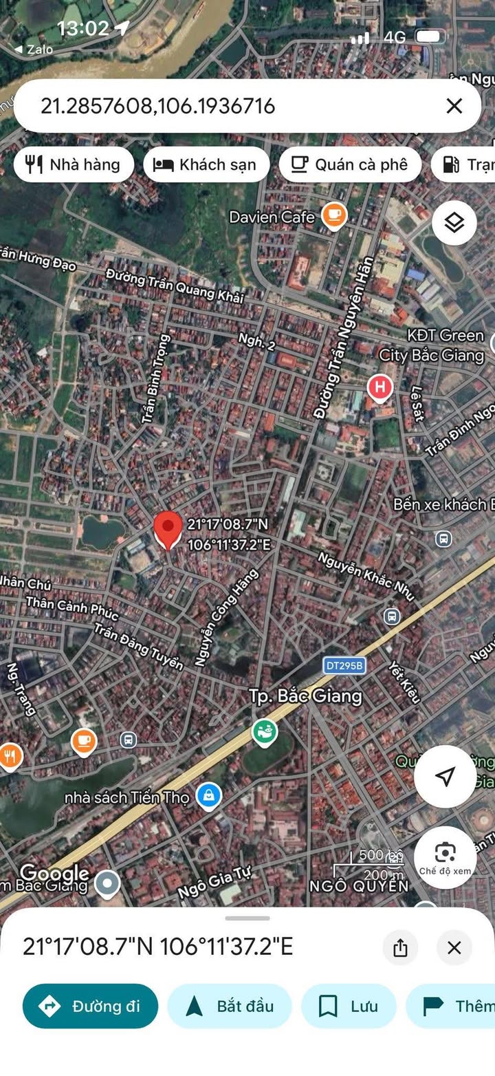 Đất Nền Mặt Tiền Đường 2 Ô Tô Tránh - TP Bắc Giang - 65m² - Sổ Sẵn