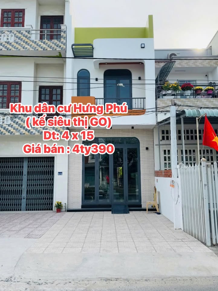 Nhà Phố KDC Hưng Phú 1, Cần Thơ - 60m² 3PN, Sẵn Sàng Dọn Vào Ở