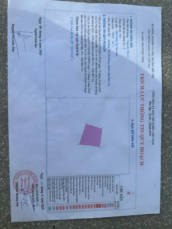 Bán Đất Góc 2 Mặt Tiền 187m² TP Bến Tre - Sẵn GPXD, Giá 2.1 Tỷ