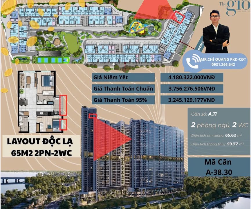 Căn hộ Bình Chánh 65m² 3.245 tỷ – Căn Góc Độc Đáo, View Thoáng!