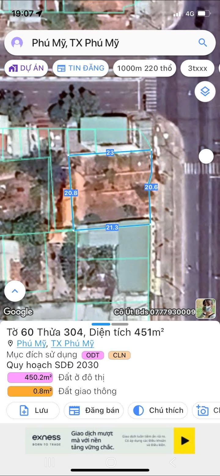 Mặt Tiền Hùng Vương, Phú Mỹ - 451m² Thổ Cư, Giá 30 Tỷ