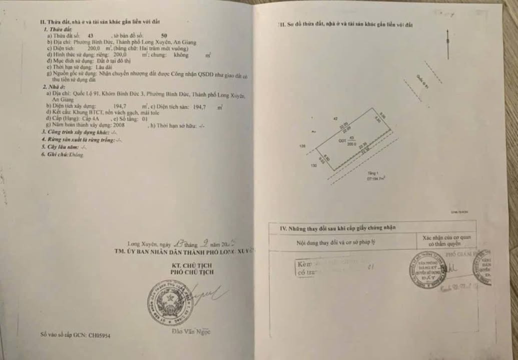 Nhà Mặt Tiền 200m² Trần Hưng Đạo, Long Xuyên - Giá Tốt