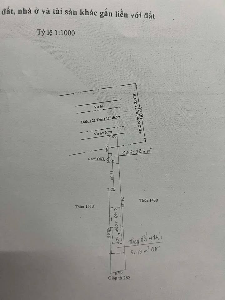 Bán Đất Mặt Tiền 22/12, Thuận An, Bình Dương - 1140m² - 42.18 Tỷ
