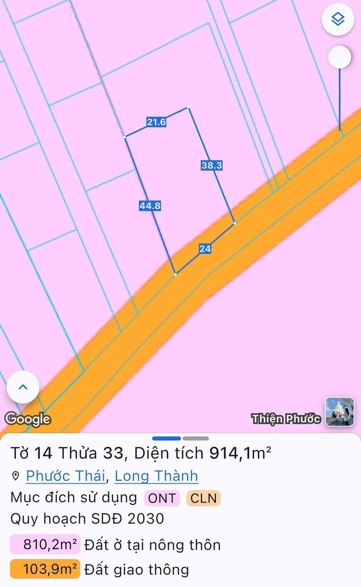 Đất nền Long Thành 880m² - Sổ hồng riêng, Đường ô tô, Giá tốt!
