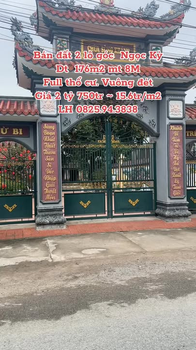 Đất nền Tứ Kỳ 176m² – Sổ đỏ sẵn sàng, Full thổ cư 100%