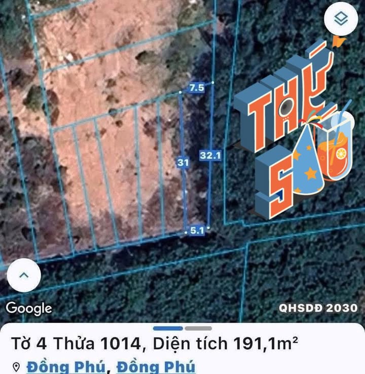 Đất nền Huyện Đồng Phú 300m² - Thổ cư 100%, xây dựng tự do!