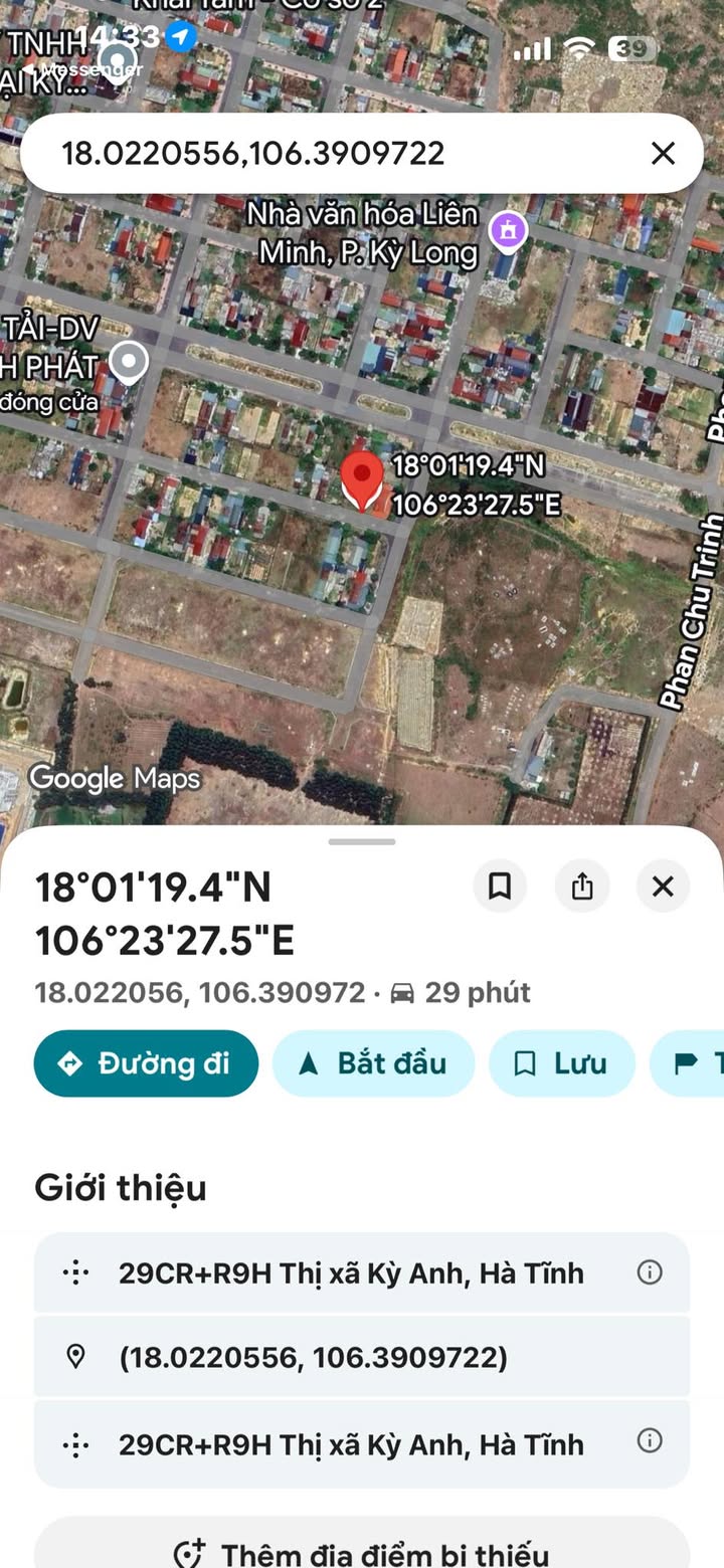 Đất Tái Định Cư Kỳ Long, Hà Tĩnh - 157m² Full Thổ Cư, Giá Thỏa Thuận