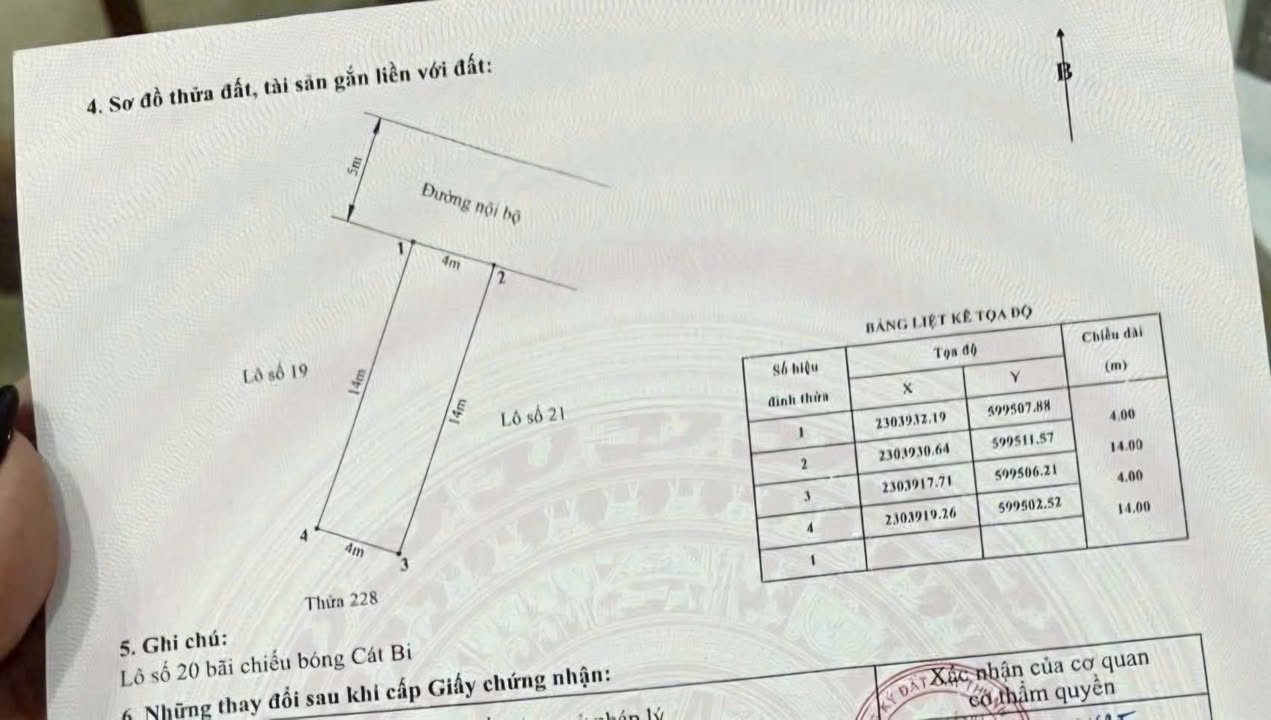 Đất nền Cát Bi, Hải An 56m² - Xây dựng tự do, sổ đỏ trao tay!