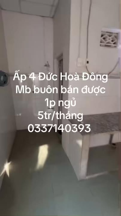 Nhà Phố Cho Thuê Ấp 4 Đức Hòa Đông, Long An 5 Triệu/Tháng - Mặt Tiền Kinh Doanh!