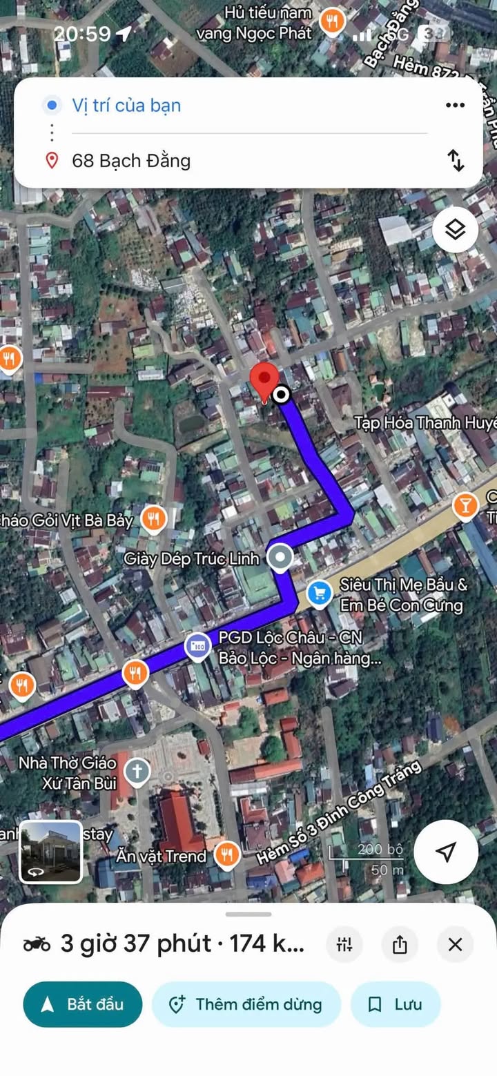 Nhà Riêng Đường Bạch Đằng Bảo Lộc 126m² - Vị Trí Đẹp, Có Suối Sau Nhà!