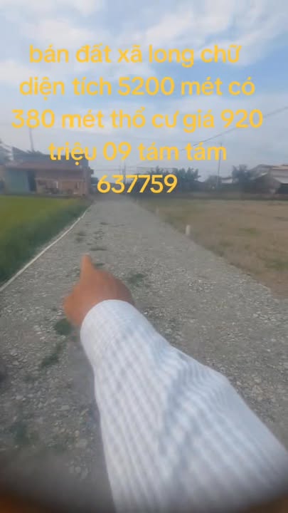 Đất nền Xã Long Chữ Bến Cầu 5200m² giá 920 triệu - Tiềm năng tăng giá!