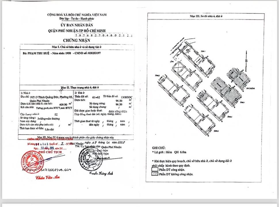 Nhà riêng Phú Nhuận 97m² giá 16.5 tỷ - Vị trí đẹp, sổ hồng sẵn!