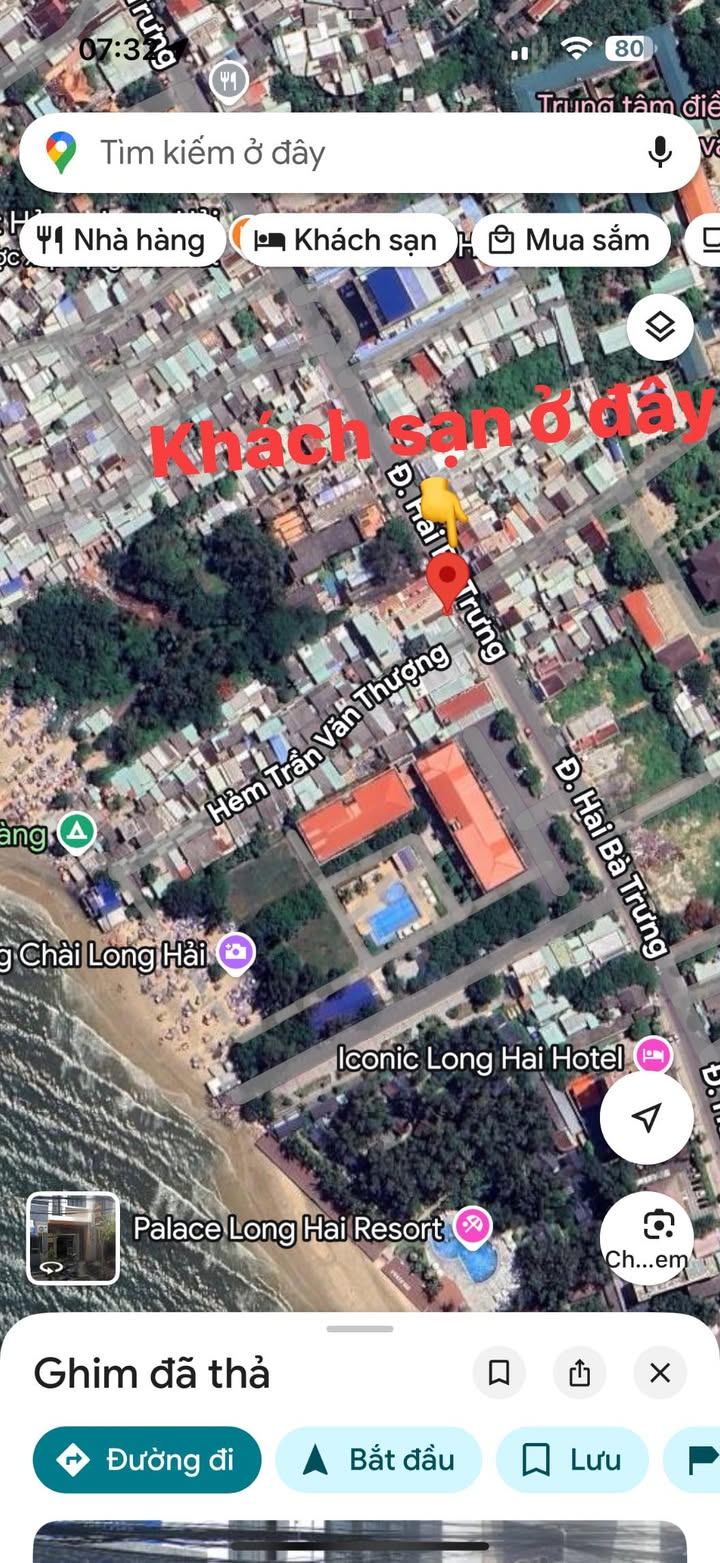 Bán Khách Sạn 115m² Mặt Tiền Hai Bà Trưng, Long Hải - Kinh Doanh Sẵn Sàng