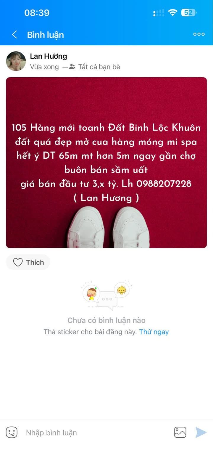 Đất nền Xã Binh Lộc, TP Hải Dương 65m² - Tiềm năng tăng giá vượt trội!